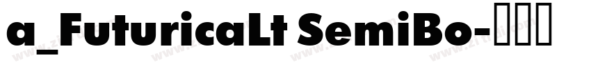 a_FuturicaLt SemiBo字体转换